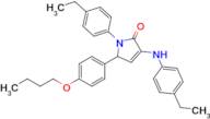 5-(4-Butoxyphenyl)-1-(4-ethylphenyl)-3-((4-ethylphenyl)amino)-1,5-dihydro-2H-pyrrol-2-one