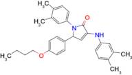 5-(4-Butoxyphenyl)-1-(3,4-dimethylphenyl)-3-((3,4-dimethylphenyl)amino)-1,5-dihydro-2H-pyrrol-2-one