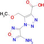 1-(4-Amino-1,2,5-oxadiazol-3-yl)-5-(methoxymethyl)-1H-1,2,3-triazole-4-carboxylic acid