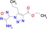 Ethyl 1-(4-amino-1,2,5-oxadiazol-3-yl)-5-propyl-1H-1,2,3-triazole-4-carboxylate