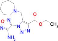 Ethyl 1-(4-amino-1,2,5-oxadiazol-3-yl)-5-(azepan-1-ylmethyl)-1H-1,2,3-triazole-4-carboxylate
