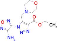 Ethyl 1-(4-amino-1,2,5-oxadiazol-3-yl)-5-(morpholinomethyl)-1H-1,2,3-triazole-4-carboxylate