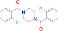 Piperazine-1,4-diylbis((2-fluorophenyl)methanone)