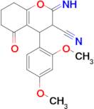 4-(2,4-dimethoxyphenyl)-2-imino-5-oxo-3,4,5,6,7,8-hexahydro-2H-1-benzopyran-3-carbonitrile