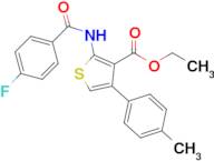 Ethyl 2-(4-fluorobenzamido)-4-(p-tolyl)thiophene-3-carboxylate