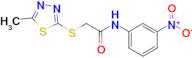 2-((5-Methyl-1,3,4-thiadiazol-2-yl)thio)-N-(3-nitrophenyl)acetamide