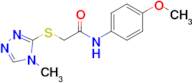 N-(4-methoxyphenyl)-2-((4-methyl-4H-1,2,4-triazol-3-yl)thio)acetamide