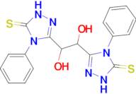 3-[1,2-dihydroxy-2-(4-phenyl-5-sulfanylidene-4,5-dihydro-1H-1,2,4-triazol-3-yl)ethyl]-4-phenyl-4,5…