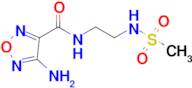 4-Amino-N-(2-(methylsulfonamido)ethyl)-1,2,5-oxadiazole-3-carboxamide