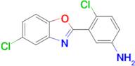 4-Chloro-3-(5-chlorobenzo[d]oxazol-2-yl)aniline