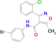 N-(3-bromophenyl)-3-(2-chlorophenyl)-5-methylisoxazole-4-carboxamide