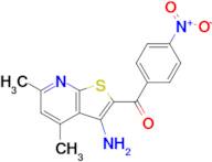 (3-Amino-4,6-dimethylthieno[2,3-b]pyridin-2-yl)(4-nitrophenyl)methanone