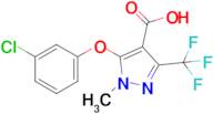 5-(3-Chlorophenoxy)-1-methyl-3-(trifluoromethyl)-1H-pyrazole-4-carboxylic acid