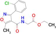 Ethyl (3-(2-chlorophenyl)-5-methylisoxazole-4-carbonyl)glycinate