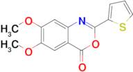 6,7-Dimethoxy-2-(thiophen-2-yl)-4H-benzo[d][1,3]oxazin-4-one