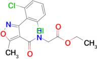 Ethyl (3-(2,6-dichlorophenyl)-5-methylisoxazole-4-carbonyl)glycinate