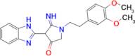 4-(1H-1,3-benzodiazol-2-yl)-1-[2-(3,4-dimethoxyphenyl)ethyl]-5-iminopyrrolidin-3-one