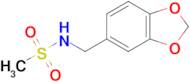 N-(benzo[d][1,3]dioxol-5-ylmethyl)methanesulfonamide