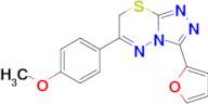 3-(Furan-2-yl)-6-(4-methoxyphenyl)-7H-[1,2,4]triazolo[3,4-b][1,3,4]thiadiazine