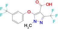 1-Methyl-3-(trifluoromethyl)-5-(3-(trifluoromethyl)phenoxy)-1H-pyrazole-4-carboxylic acid