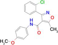 3-(2-Chlorophenyl)-N-(4-methoxyphenyl)-5-methylisoxazole-4-carboxamide