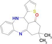 14,14-dimethyl-10-(thiophen-2-yl)-2,9-diazatricyclo[9.4.0.0³,⁸]pentadeca-1,3,5,7-tetraen-12-one