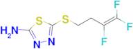 5-((3,4,4-Trifluorobut-3-en-1-yl)thio)-1,3,4-thiadiazol-2-amine