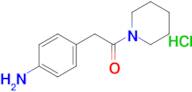 2-(4-Aminophenyl)-1-(piperidin-1-yl)ethan-1-one hydrochloride