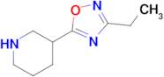 3-Ethyl-5-(piperidin-3-yl)-1,2,4-oxadiazole