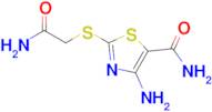 4-Amino-2-((2-amino-2-oxoethyl)thio)thiazole-5-carboxamide