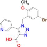 1-(5-Bromo-2-methoxybenzyl)-5-(pyridin-3-yl)-1H-1,2,3-triazole-4-carboxylic acid