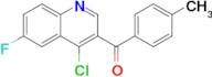 (4-Chloro-6-fluoroquinolin-3-yl)(p-tolyl)methanone