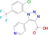 1-(2-Chloro-5-(trifluoromethyl)phenyl)-5-(pyridin-4-yl)-1H-1,2,3-triazole-4-carboxylic acid