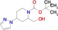 Tert-butyl 2-(hydroxymethyl)-4-(1H-pyrazol-1-yl)piperidine-1-carboxylate