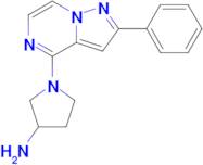 1-(2-Phenylpyrazolo[1,5-a]pyrazin-4-yl)pyrrolidin-3-amine