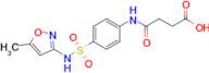 4-((4-(N-(5-methylisoxazol-3-yl)sulfamoyl)phenyl)amino)-4-oxobutanoic acid