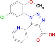 1-(5-Chloro-2-methoxyphenyl)-5-(pyridin-2-yl)-1H-1,2,3-triazole-4-carboxylic acid