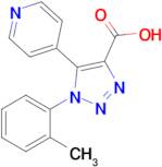 5-(Pyridin-4-yl)-1-(o-tolyl)-1H-1,2,3-triazole-4-carboxylic acid