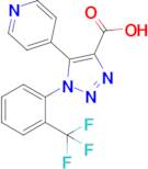 5-(Pyridin-4-yl)-1-(2-(trifluoromethyl)phenyl)-1H-1,2,3-triazole-4-carboxylic acid