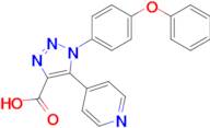 1-(4-Phenoxyphenyl)-5-(pyridin-4-yl)-1H-1,2,3-triazole-4-carboxylic acid