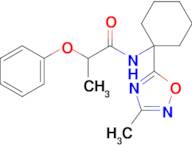 N-(1-(3-methyl-1,2,4-oxadiazol-5-yl)cyclohexyl)-2-phenoxypropanamide