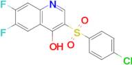 3-(4-chlorobenzenesulfonyl)-6,7-difluoroquinolin-4-ol