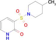 3-[(4-methylpiperidin-1-yl)sulfonyl]-1,2-dihydropyridin-2-one