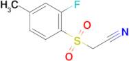 2-((2-Fluoro-4-methylphenyl)sulfonyl)acetonitrile