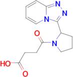 4-(2-([1,2,4]Triazolo[4,3-a]pyridin-3-yl)pyrrolidin-1-yl)-4-oxobutanoic acid