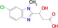 3-(6-Chloro-1-methyl-1H-benzo[d]imidazol-2-yl)-3-hydroxypropanoic acid