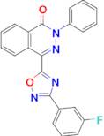4-(3-(3-Fluorophenyl)-1,2,4-oxadiazol-5-yl)-2-phenylphthalazin-1(2H)-one