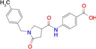 4-(1-(4-Methylbenzyl)-5-oxopyrrolidine-3-carboxamido)benzoic acid