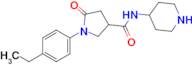 1-(4-Ethylphenyl)-5-oxo-N-(piperidin-4-yl)pyrrolidine-3-carboxamide