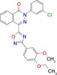 2-(3-Chlorophenyl)-4-(3-(4-ethoxy-3-methoxyphenyl)-1,2,4-oxadiazol-5-yl)phthalazin-1(2H)-one
